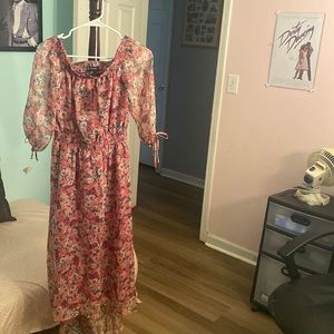 Long floral dress. Size S